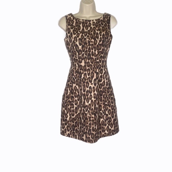 Kate Spade Leopard Print Sleeveless Sheath Dress - Picture 3 of 13